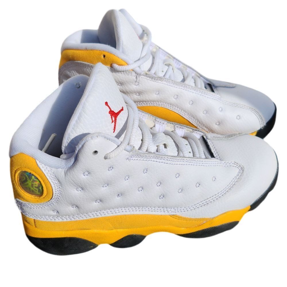 Air Jordan 13 Retro White University Gold Basketball Shoes‎ Sneakers Athletic